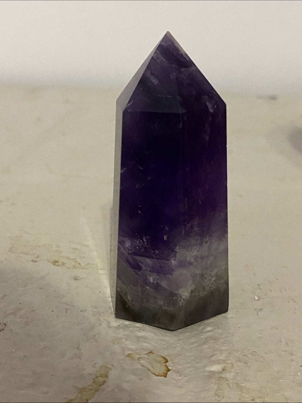Natural Amethyst Crystal Point - Purple Decorative Stone
